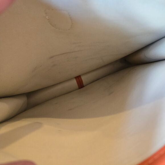 Faux Leather Crossbody Purse Orange Embroidered Boho Western Adjustable Strap - Picture 5 of 7